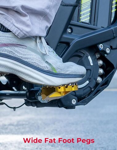 KEMIMOTO Motorcycle Foot Peg Foot Rest Compatible with Surron Light Bee X/S Footpegs x260 and x160 Talaria Sting MX3 MX4 Talaria XXX Electric Dirt Bike Black in Saudi Arabia