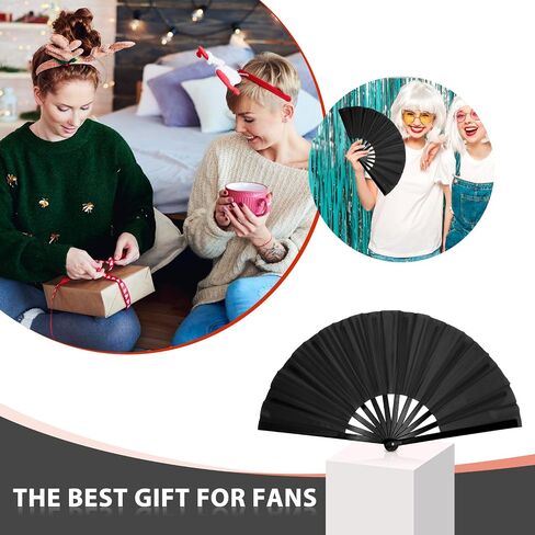Boots on The Ground Fan, Large Folding Hand Fan Line Dance Popping Fan, Clack Fans for Line Dancing, Hand Fans for Women Foldable for Concerts, Church, Party, Performance, Gift in Saudi Arabia