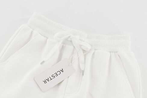 ACESTAR Kids Unisex Plain Sweatpants Cotton Drawstring Casual Pull-on Jogger Pants for Boys or Girls Age 5-14Y in Saudi Arabia