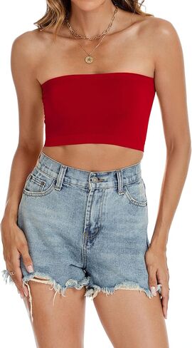 Tops Tube Tops Summer Bandeau Top Crasual Crip Out Out Britless Tank Basic Shirt Shirt in Kuwait