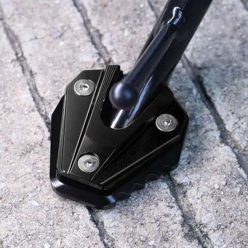 لـ H.Onda Rebel 300/500 CMX 300/500 2017 ~ 2024 Motocycle CNC Kickstand Side Stand Enlarge Extension Pad Rebel 500 Rebel300 CMX500 CMX300 Accessories (No Logo-Black) in Saudi Arabia