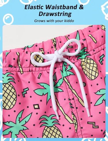 Boys Swim Trunks Toddler Swim Shorts Quick Dry Comfort Bathing Suit Sun Protection Swimwear with Pockets 2-16 Years in Kuwait