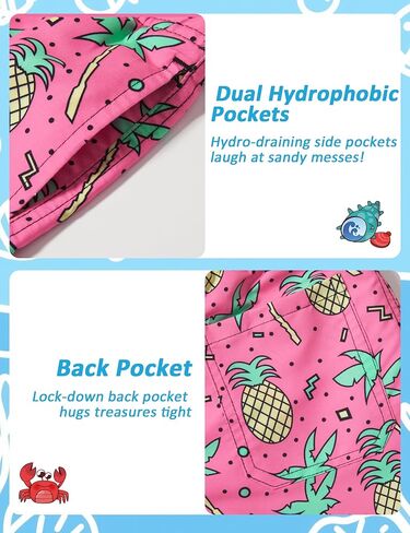 Boys Swim Trunks Toddler Swim Shorts Quick Dry Comfort Bathing Suit Sun Protection Swimwear with Pockets 2-16 Years in Kuwait