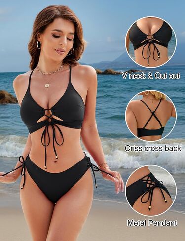 Blooming Jelly Womens Bikini Sets Two Piece Swimsuit 2025 Curvy Cutout String Bathing Suit in Saudi Arabia