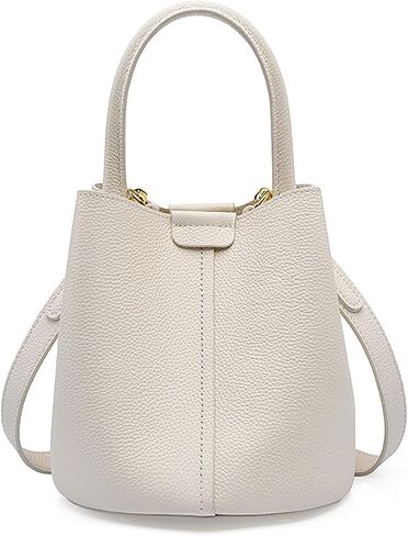 Bucket Bags for Women, Genuine Leather Crossbody Bags, Top-handle purses with an Adjustable Strap in Kuwait