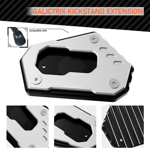Compatible with BMW R1250GS R1250 GS Adventure Rallye R1200GS LC R1200 GS ADV Motorcycle Accessories Kickstand Pad Foot Side Stand Extension Plate (Black) in Saudi Arabia