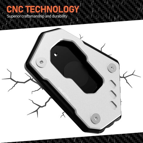 Compatible with BMW R1250GS R1250 GS Adventure Rallye R1200GS LC R1200 GS ADV Motorcycle Accessories Kickstand Pad Foot Side Stand Extension Plate (Black) in Saudi Arabia