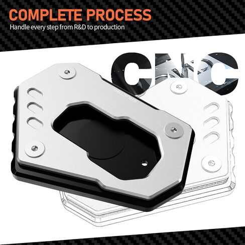 Compatible with BMW R1250GS R1250 GS Adventure Rallye R1200GS LC R1200 GS ADV Motorcycle Accessories Kickstand Pad Foot Side Stand Extension Plate (Black) in Saudi Arabia