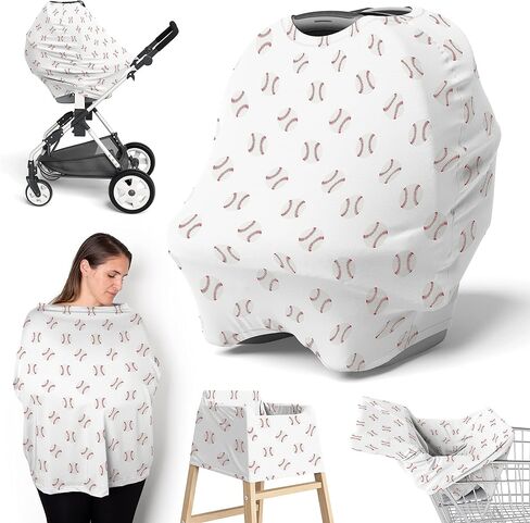 Sweet Jojo Designs Vintage Airplane Boy Infant Baby Car Seat Cover Nursing Breastfeeding High Chair Shopping Cart Stroller Carseat Canopy Carrier Multipurpose Use - Yellow Orange Red White Blue Clouds in Saudi Arabia