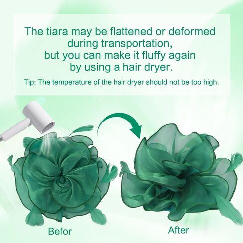 Fascinators Hat Flower Mesh Multi Color Feathers Ribbons on Headband and Clip Tea Party Headwear for Girls and Women in Kuwait