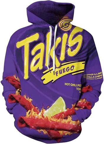 Basoteeuo Mens Hoodies Pullover Graphic Design 3D Cool Novelty Long Sleeve Witshirts مع جيوب in Kuwait