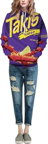 Basoteeuo Mens Hoodies Pullover Graphic Design 3D Cool Novelty Long Sleeve Witshirts مع جيوب in Kuwait