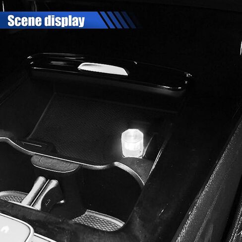 4PCS USB LED Car Interior Atmosphere Lamp, Mini LED Decoration Night Light, Plug-in USB Interface Ambient Lighting Kit, Universal Portable Vehicle Atmosphere Light for Trunk Bedroom (Color Gradient) in Kuwait