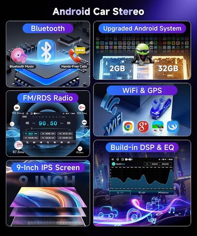 8 Core 4G+64G لسيارة Honda Civic 2001-2005 راديو ستيريو مع CarPlay لاسلكي/Android Auto/MirrorLink/9 بوصة 1280 * 720P IPS لمس/BT 5.0/GPS/FM/RDS/WiFi/4G/DSP/46EQ/AHD Backup آلة تصوير in Kuwait