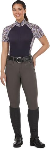 Kerrits Women's Tempe Ice Fil Short Sleeve Riding Shirt – Ultra-Lightweight Cooling Equestrian Top, Great for Summer in Saudi Arabia