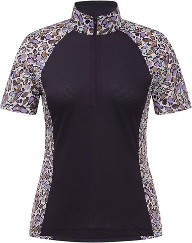 Kerrits Women's Tempe Ice Fil Short Sleeve Riding Shirt – Ultra-Lightweight Cooling Equestrian Top, Great for Summer in Saudi Arabia
