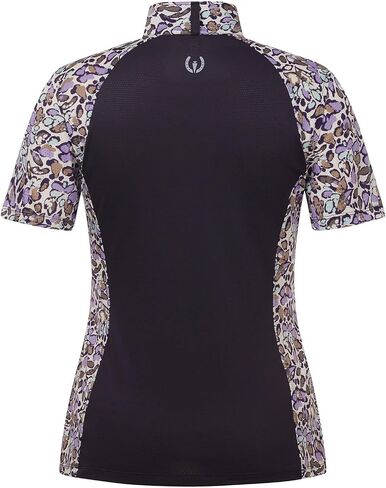 Kerrits Women's Tempe Ice Fil Short Sleeve Riding Shirt – Ultra-Lightweight Cooling Equestrian Top, Great for Summer in Saudi Arabia
