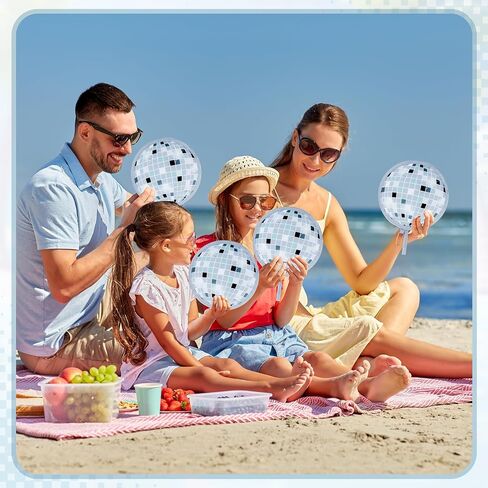 4 PCS Beach Round Hand Fan ، جولة جولة اليابانية القابلة للطي ، مراوح تبريد قابلة للطي للسفر ، الأحداث ، الداخلية والخارجية (Beach-4) in Saudi Arabia