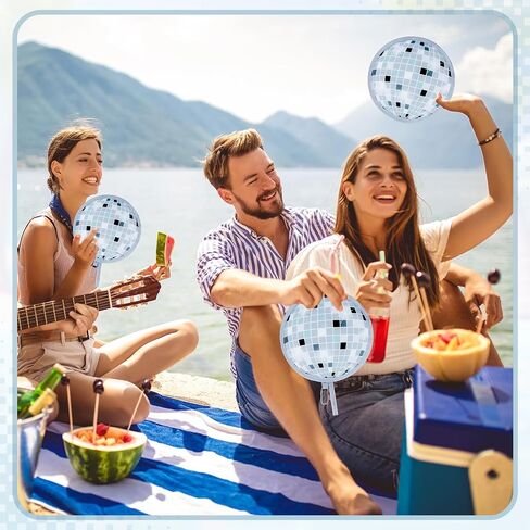 4 PCS Beach Round Hand Fan ، جولة جولة اليابانية القابلة للطي ، مراوح تبريد قابلة للطي للسفر ، الأحداث ، الداخلية والخارجية (Beach-4) in Saudi Arabia