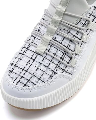 Kyedoo Women's Platform Chunky Sneakers Comfortable Casual Fashion Lace-up City Travel Walking Shoes in Kuwait