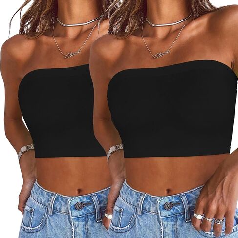 Tops Tube Tops Summer Bandeau Top Crasual Crip Out Out Britless Tank Basic Shirt Shirt in Kuwait