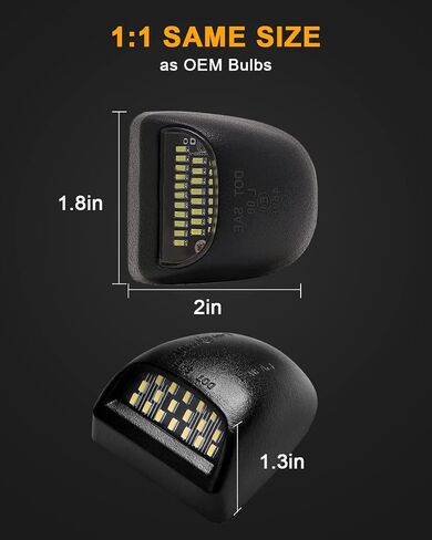 LED الكامل لوحة LID TAG TAG LIGHT FOR CHEVY SILVERADAD 1500 2500 3500 Suburban Tahoe GMC SIERRA 1500 2500 3500 Yukon XL Escalade Tag Rambly Assembly Assembly in Kuwait