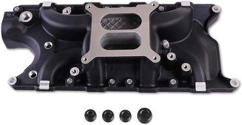 8124 7121 Low Rise Intake Manifold Aluminum Dual Plane Compatible with Ford Small Block Windsor 1962-2001 SBF 260 289 302W V8 RPM Idle-6,500 Silver in Kuwait