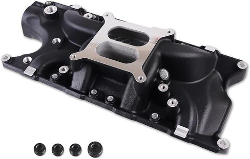 8124 7121 Low Rise Intake Manifold Aluminum Dual Plane Compatible with Ford Small Block Windsor 1962-2001 SBF 260 289 302W V8 RPM Idle-6,500 Silver in Kuwait