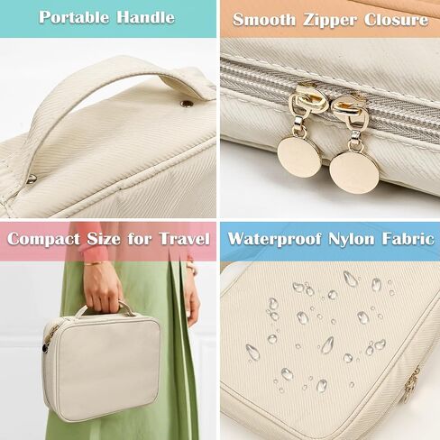 علبة منظم المجوهرات ، أكياس المجوهرات للسفر ، موثق المجوهرات مع 24 جهاز كمبيوترا صافية سحاب مخملية لتخزين الأقراط ، حلقات ، قلادة ، سوار ، مشاهدة (أسود) in Kuwait