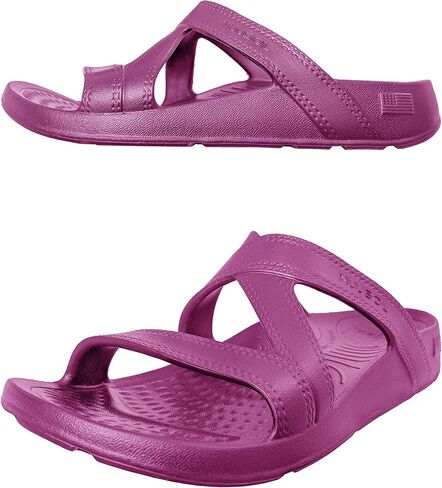 NUUSOL Women's Hailey Slide, Non-Slip Hiking/Plantar Fasciitis Footwear, Soft Cushion, Lightweight & Comfortable, Arch Support & Textured Footbed, Aurora Wave, Women 6 in Saudi Arabia