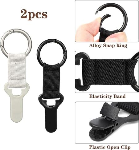 Niveaya Hat Clip for Travel on Bag - 2 Pack, Vacation Beach Cruise Essentials Accessory for Travel Handbag Backpack Luggage in Saudi Arabia
