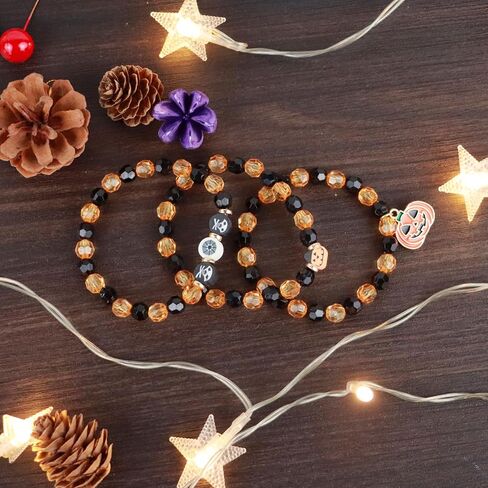 Friendship Bracelets - Beaded Bracelets Set for Teen Women, Stretchable Preppy Bracelets, Stackable & Colorful Bracelets - Ideal Gifts, 4th of July, Halloween, Christmas in Saudi Arabia