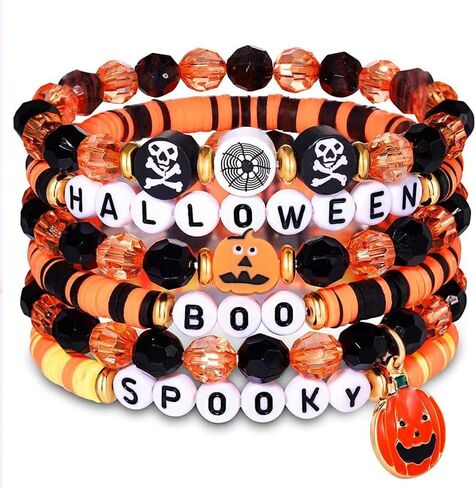 Friendship Bracelets - Beaded Bracelets Set for Teen Women, Stretchable Preppy Bracelets, Stackable & Colorful Bracelets - Ideal Gifts, 4th of July, Halloween, Christmas in Saudi Arabia