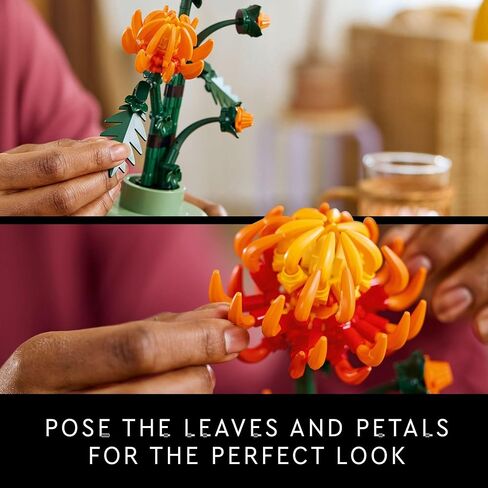 LEGO Botanicals Chrysanthemum Building Set for Adults Ages 18+ - Artificial Flower for Dinner Table Centerpieces & Decoration - Creative Birthday Gift Idea - 10368 in Saudi Arabia