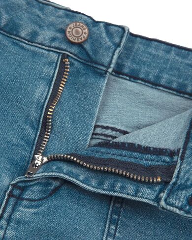 Women's Summer Mid Waisted Casual Jean Shorts Trendy Flat Pockets Cutoff Stretchy Denim Shorts in Kuwait