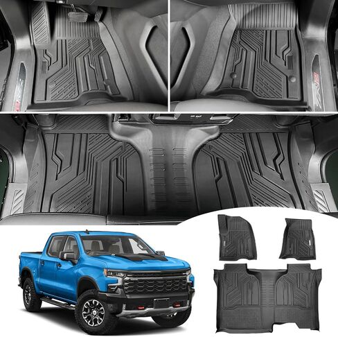 Truck Bed Mat for 2019-2025 Chevy Silverado/GMC Sierra 1500 5.8FT Crew Cab Short Bed Liner All Weather Bed Cargo Mat for 19-25 Chevrolet Silverado/GMC Sierra 1500 Accessories in Kuwait