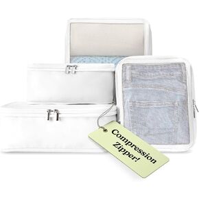 مكعبات تعبئة ضغط فاندل لتوفير الفضاء للنساء والرجال والاحتفال بالملاحظة مكعبات تعبئة أمتعة منظمات أمتعة لأمتعة للأمتعة وحقائب الظهر ، مكعب حقيبة حقيبة. in Kuwait