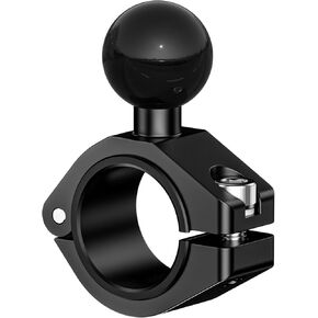 Aluminum Alloy 1'' Ball Mount Compatible with RAM Mounts B Size 1 Inches Ball Double Socket Arm, Adjustable Handlebar Base Fit for Round Rails 0.875'' / 1'' / 1.125'' / 1.26'' in Diameter