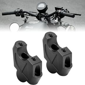 KEMIMOTO Motorcycle Handlebar Risers with Dashboard Bracket Compatible with Rebel CMX 300 500 1100 2017-2025 27mm/1 Inch Height Handle Bar Clamp Riser Rebel Accessories