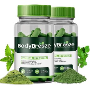 Internal Deodorant Supplement | Natural Chlorophyll 60 Capsules for Body Odor Control, Gut Health, and Fresh Breath | Vegan, Detox Support & Skin Health | Odor Eliminator for Men & Women