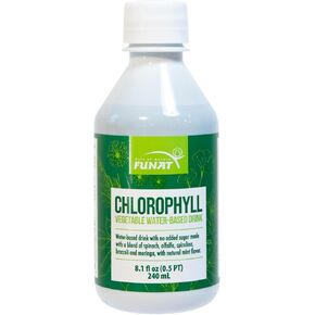 FUNAT Chlorophyll Plus Liquid with Natural Mint Flavor - Nutrient-Rich Green Supplement for Energy & Wellness, Easy-to-Use Drops - 8.1 FL OZ