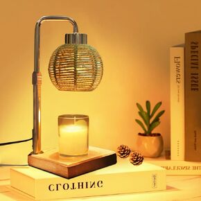 Candle Warmer Lamp, Candle Lamp with Timer Birthday Gifts for Women Mom,Dimmable & Height Wax Warmer Lamp for Melting Heating Jar Candles Scented Candle Warmer for Home Decor Mothers Day(2 Bulbs)
