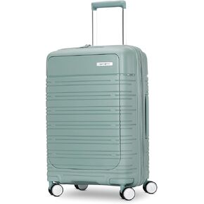 Samsonite Elevation Plus - Carry-On Hardside Luggage with QuickEntry™ Front Compartment - Scratch Resistant Polypropylene Shell, AirTag Holder, TSA Lock, Airline Approved - Triple Black