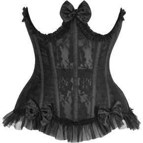 Daisy corsets Womens Womens Steel Boned Black Lace Burlesque Underbust Corset Bustier Cincher Lingerie & Plus Size