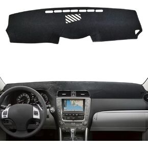 Car for Lexus IS250 IS350 DASH COVER 2013 2012 2011 2010 2009 2007 2006 Dashboard Cover حصيرة مخصصة لكزس IS250 IS350 2006-2013 حصيرة الحامي ، الأسود