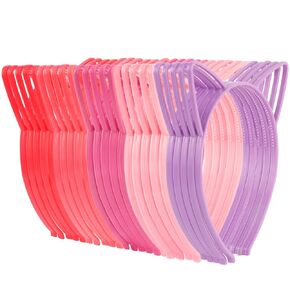 25Pcs Cat Ears Headbands for Women Plastic Kitty Hairbands Cat Ear Hair Hoops Halloween Decorations Hair Accessories for Women Favor for Party Costume Daily Wearing