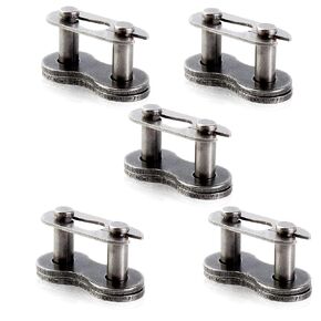 415H Chain Master Connector Link Heavy Duty for 49cc 50cc 60cc 66cc 70cc 80cc 2-Stroke Engine Motorized Bicycle Gas Motor Mountain Bike Moped Scooter Pit Dirt Pocket Mini Bike YD100 Pack of 5