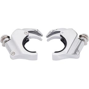 41mm Chrome Quick Release Windshield Clamp Fit for 1993-2005 FXDWG and fit for 1988-2013 FXS, FXST, FXSTB and FXSTC models equipped with quick release style windshields. (Chrome)