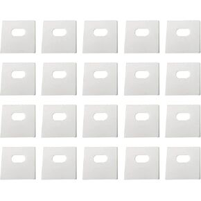 20 Pcs Transparent Vertical Curtain Repair Mini Clear Blinds Repair Sticker Tape, with Pre-Cut Holes Vertical Curtain, Shades Accessories