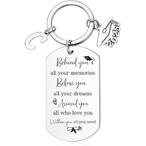 Memgift 2025 Graduation Gifts for Her Him, Class of 2025 Inspirational Keychain Gifts for College High Graduation